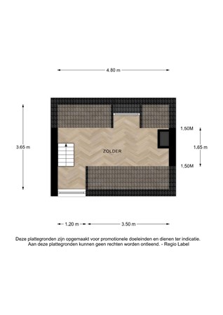 Floorplan - Badhuisstraat 6, 7411 PR Deventer